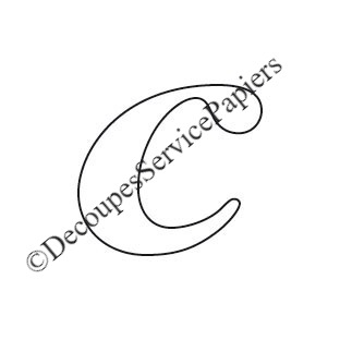LETTRE C 29 X 30